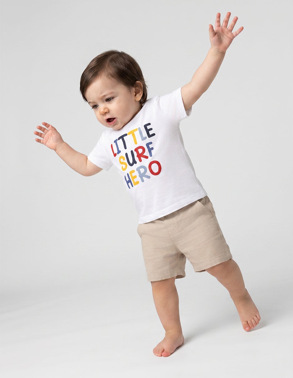 Playera manga corta para niño Playera manga corta para niño
