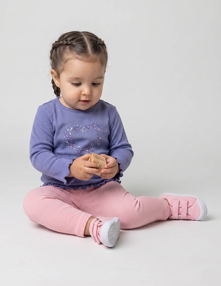 Playera manga larga para niña Playera manga larga para niña