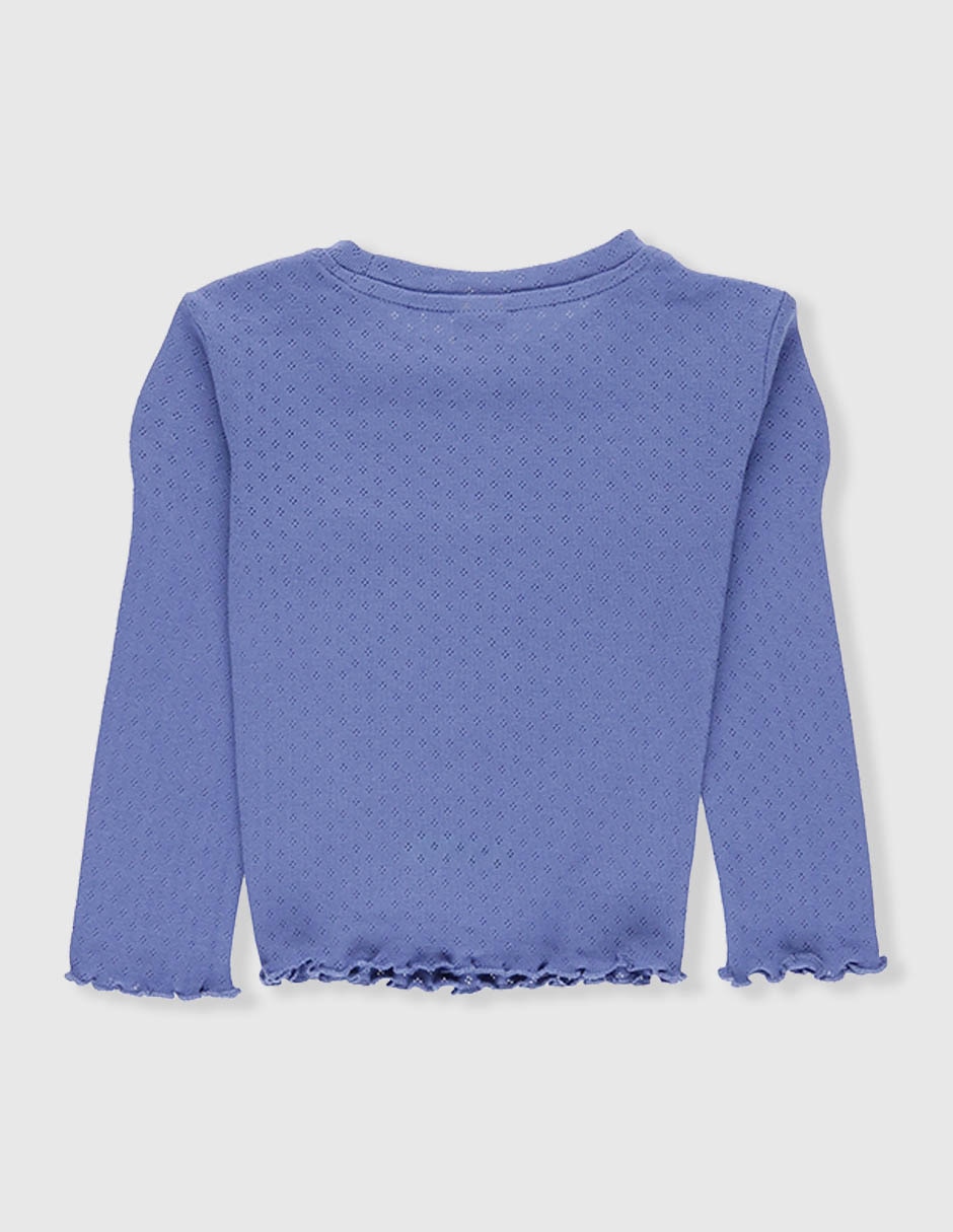 Playera manga larga para niña