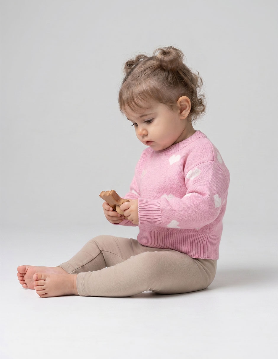 Suéter tejido para bebé niña Suéter tejido para bebé niña