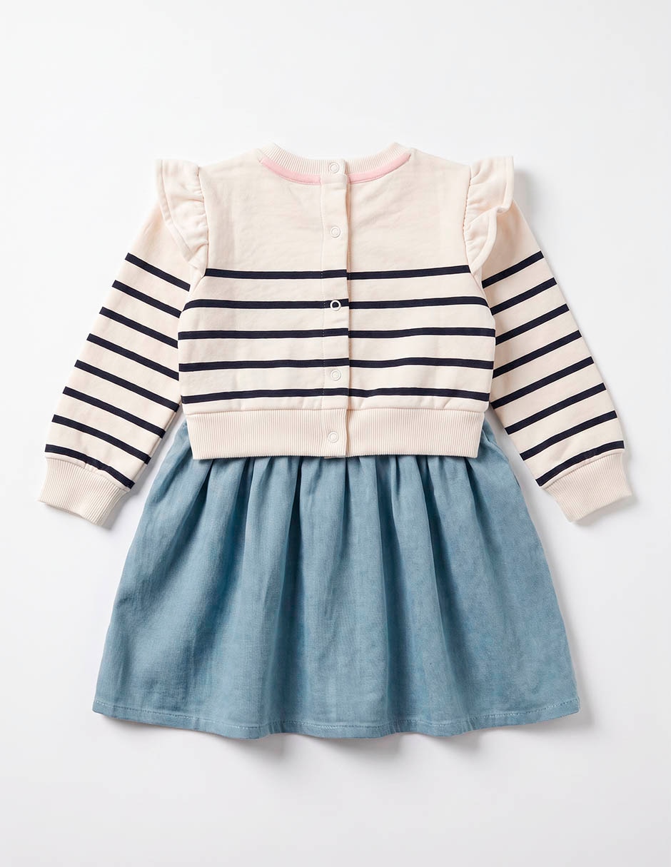 Vestido manga larga para niña 3