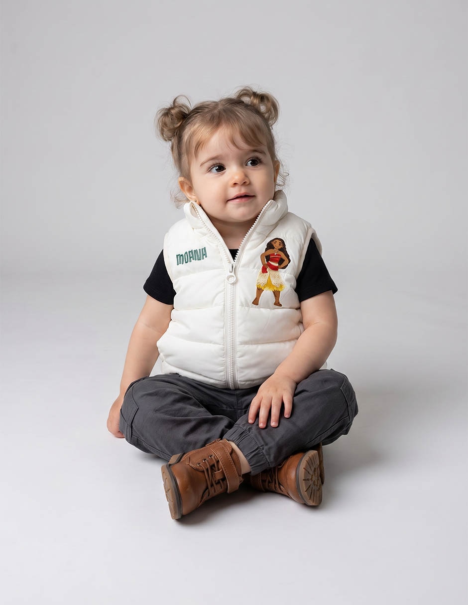 Chaleco Disney Dtr capitonado para niña