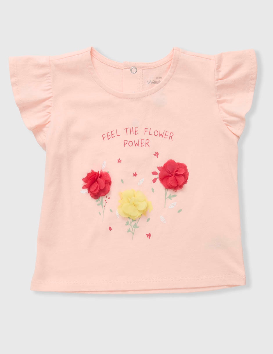 Playera manga corta para niña Playera manga corta para niña
