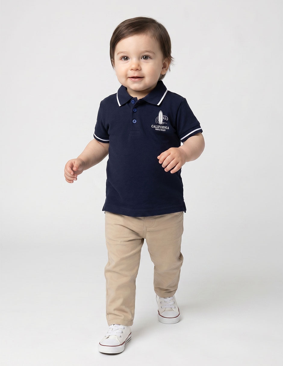 Playera manga corta para bebé niño