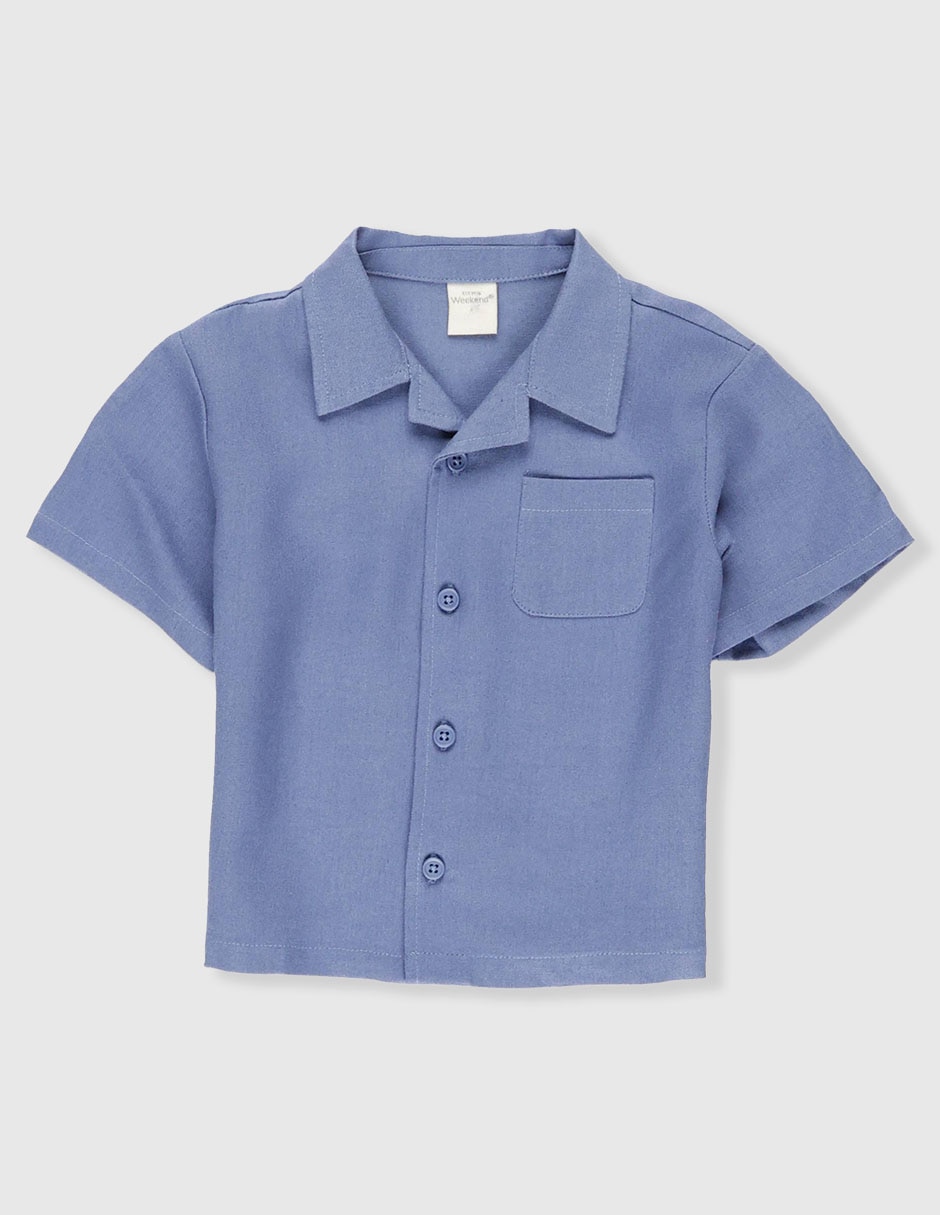 Camisa casual de algodón manga corta para bebé niño 2