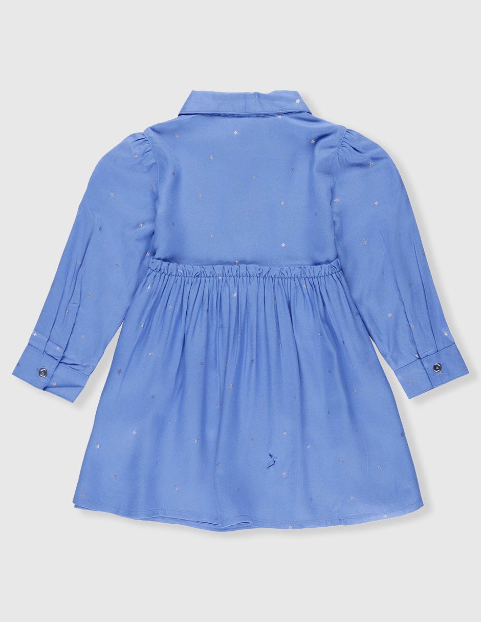 Vestido manga con puño para niña 3