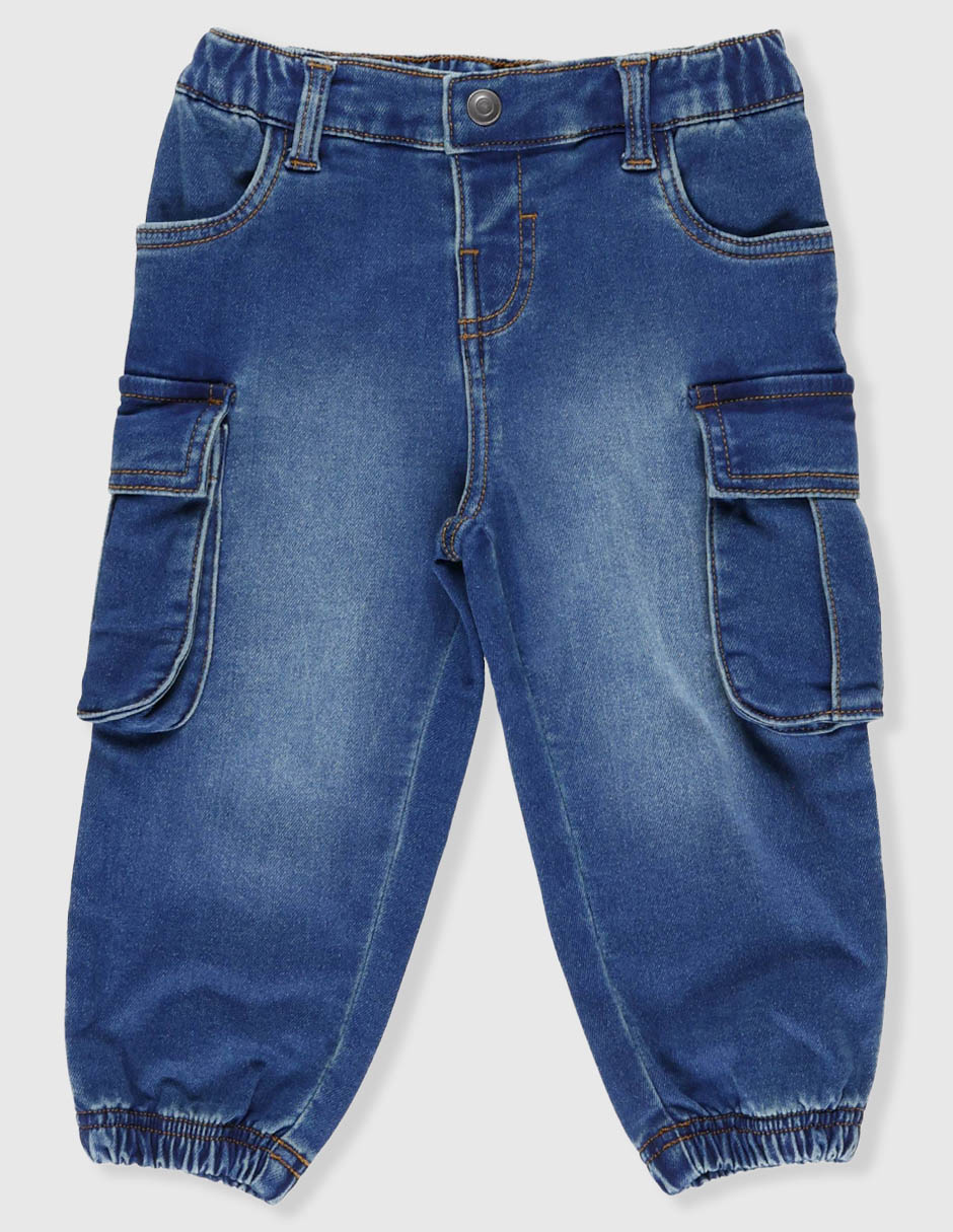 Jeans jogger straight deslavado para niño 3