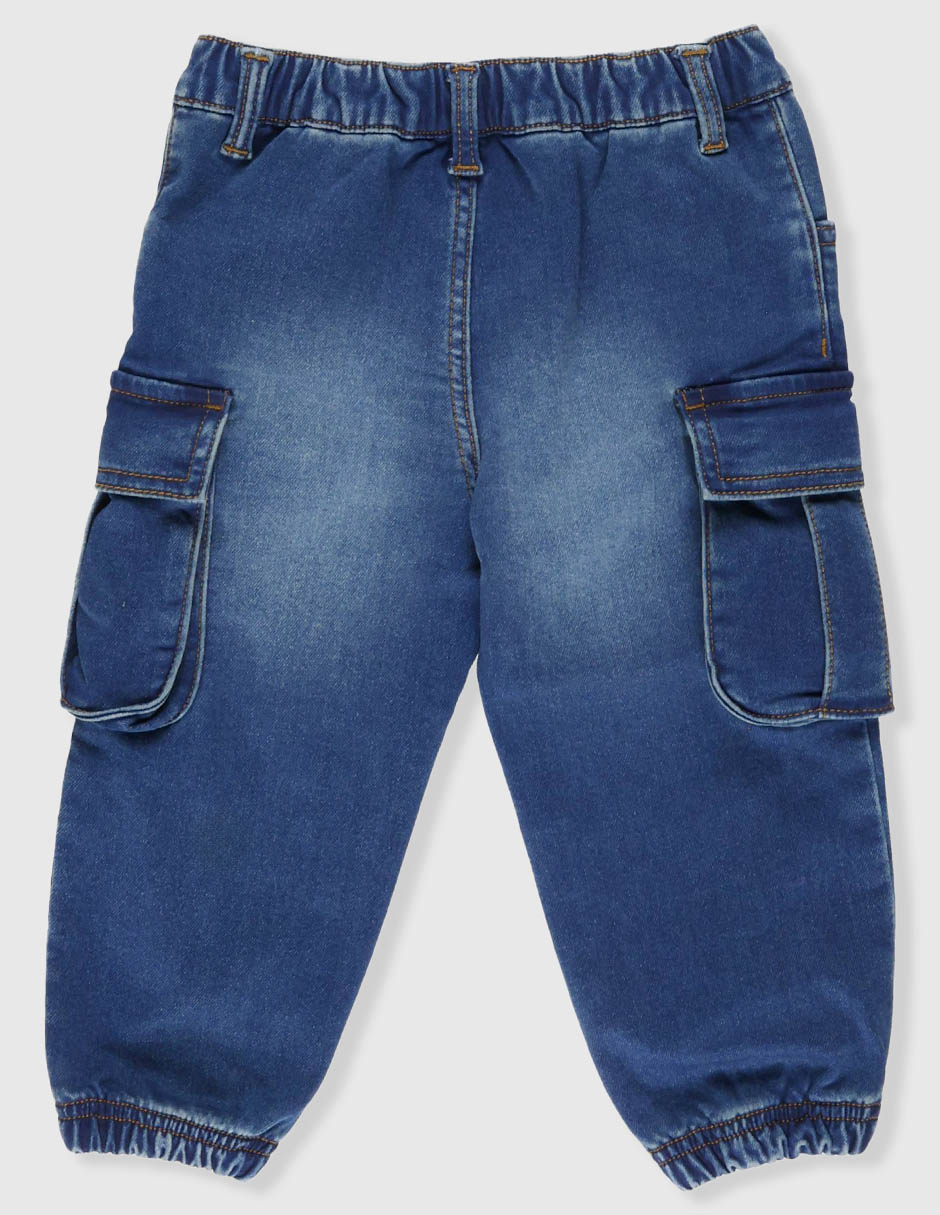Jeans jogger straight deslavado para niño 2