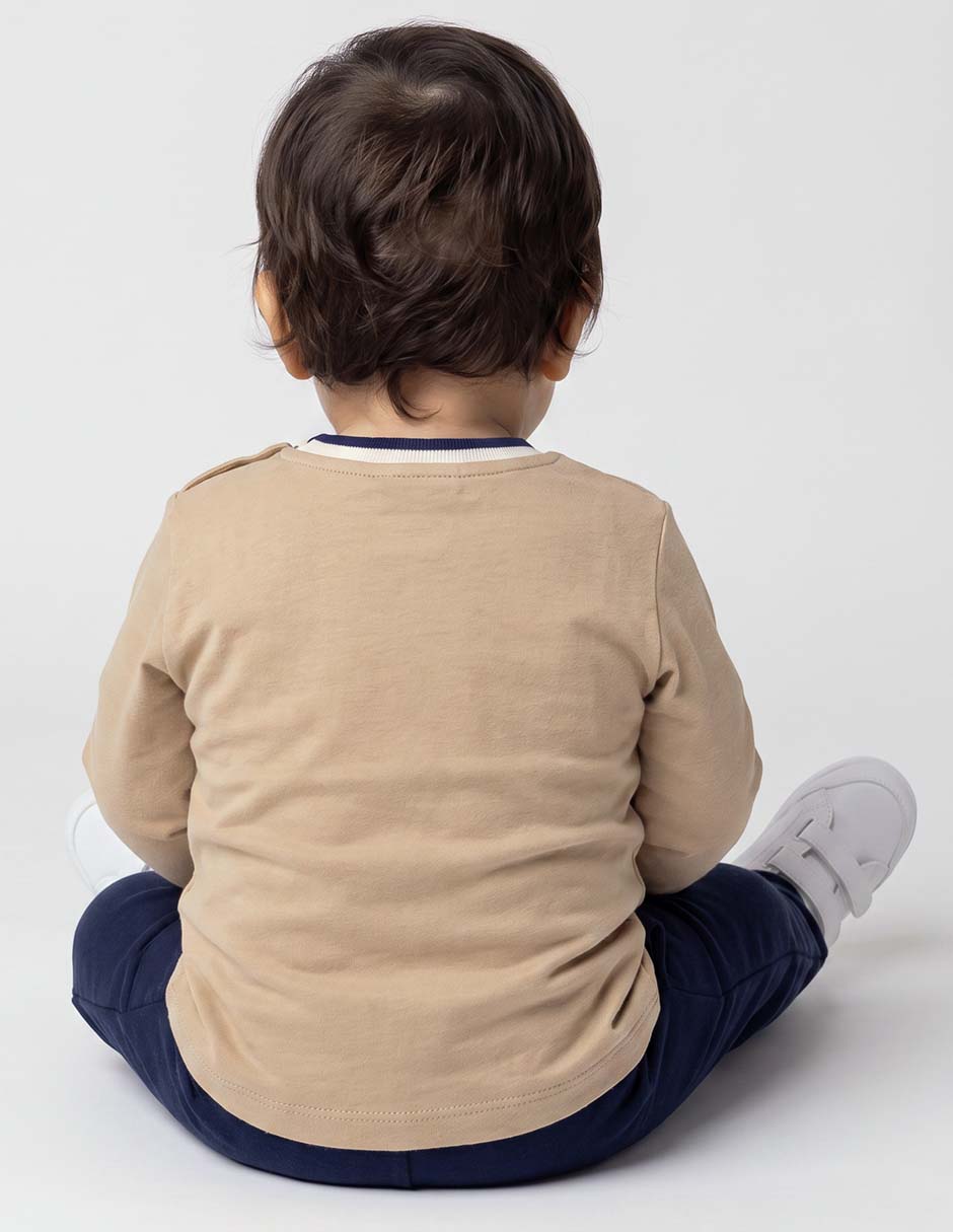 Playera manga larga para bebé niño 5