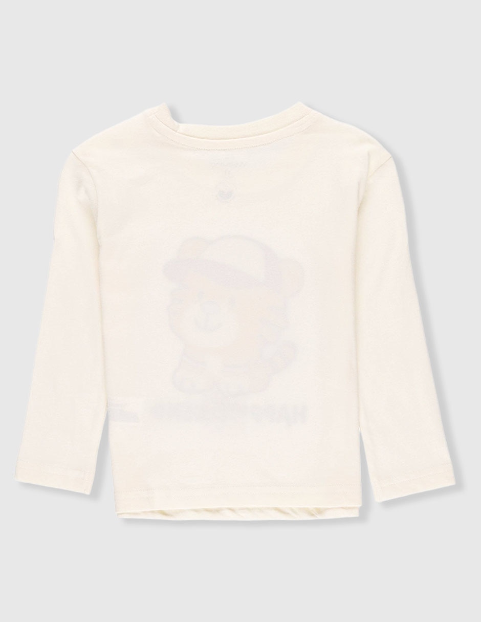 Playera manga larga para niño