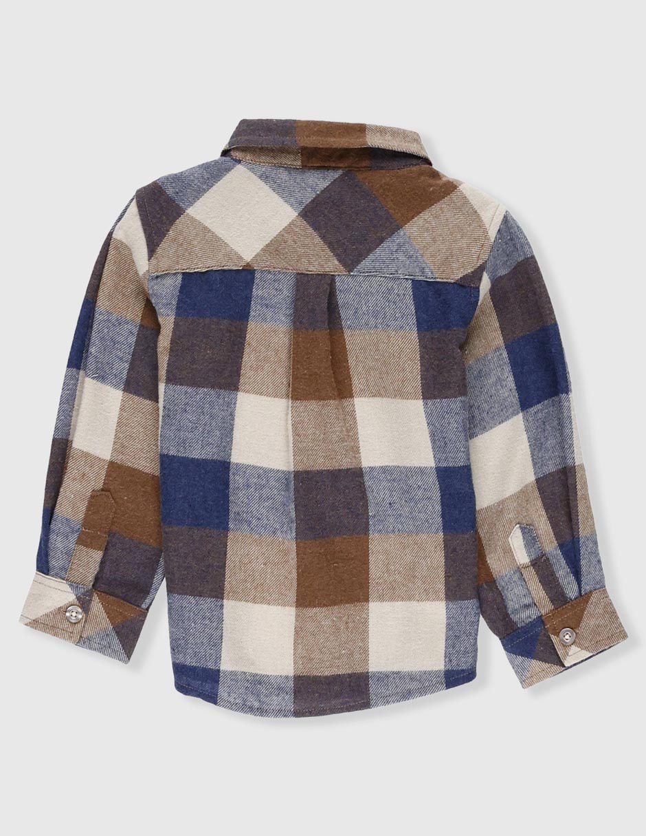 Camisa casual manga larga para niño