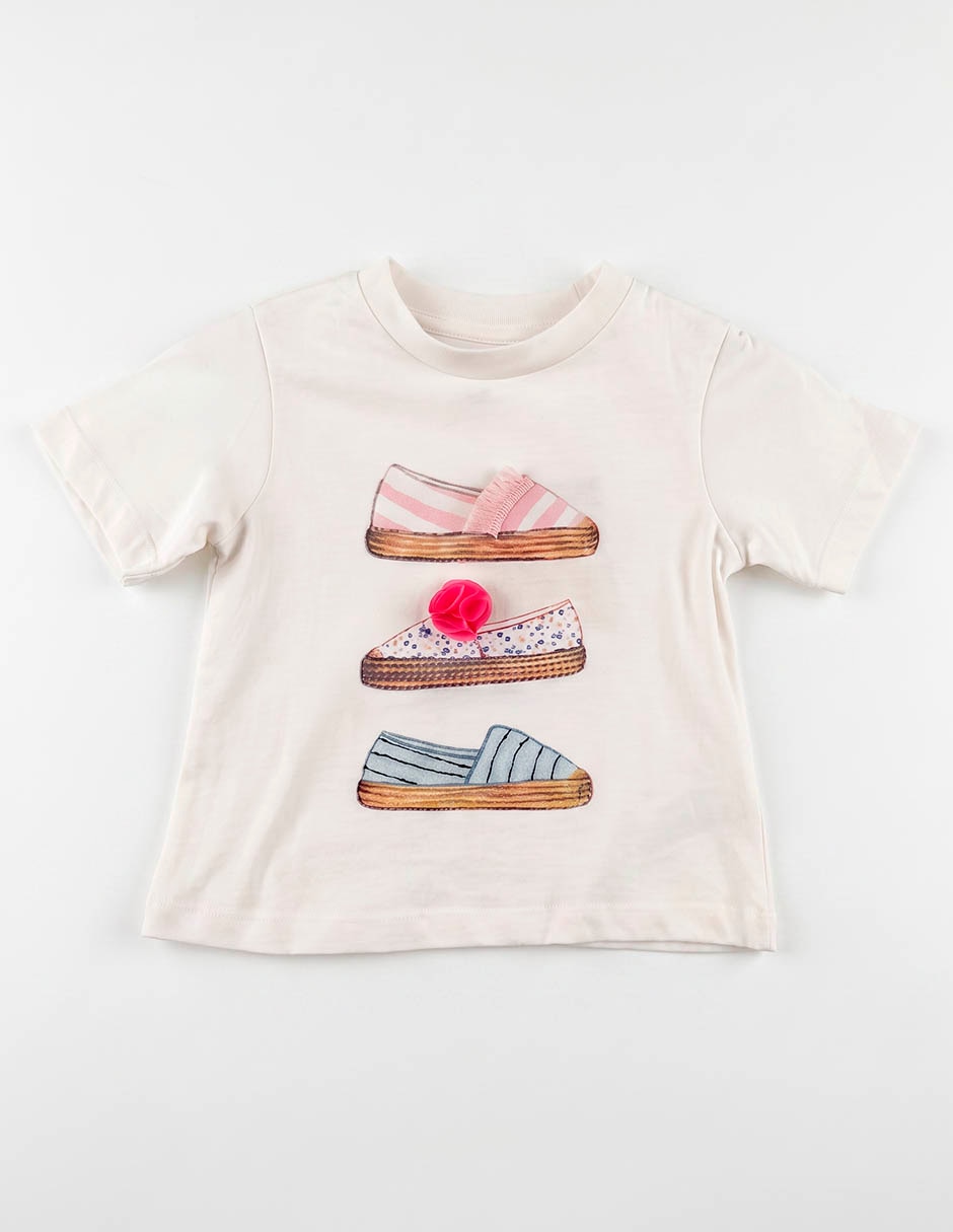 Playera manga corta para bebé niña 4