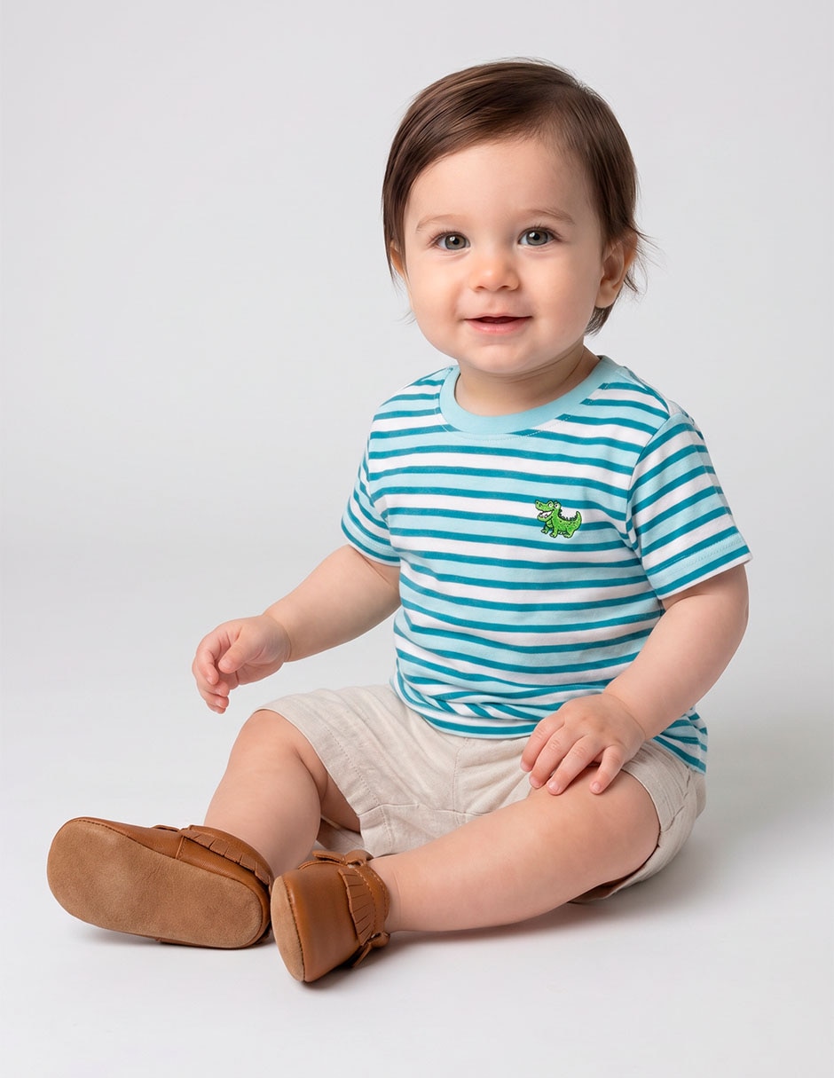 Playera manga corta para niño