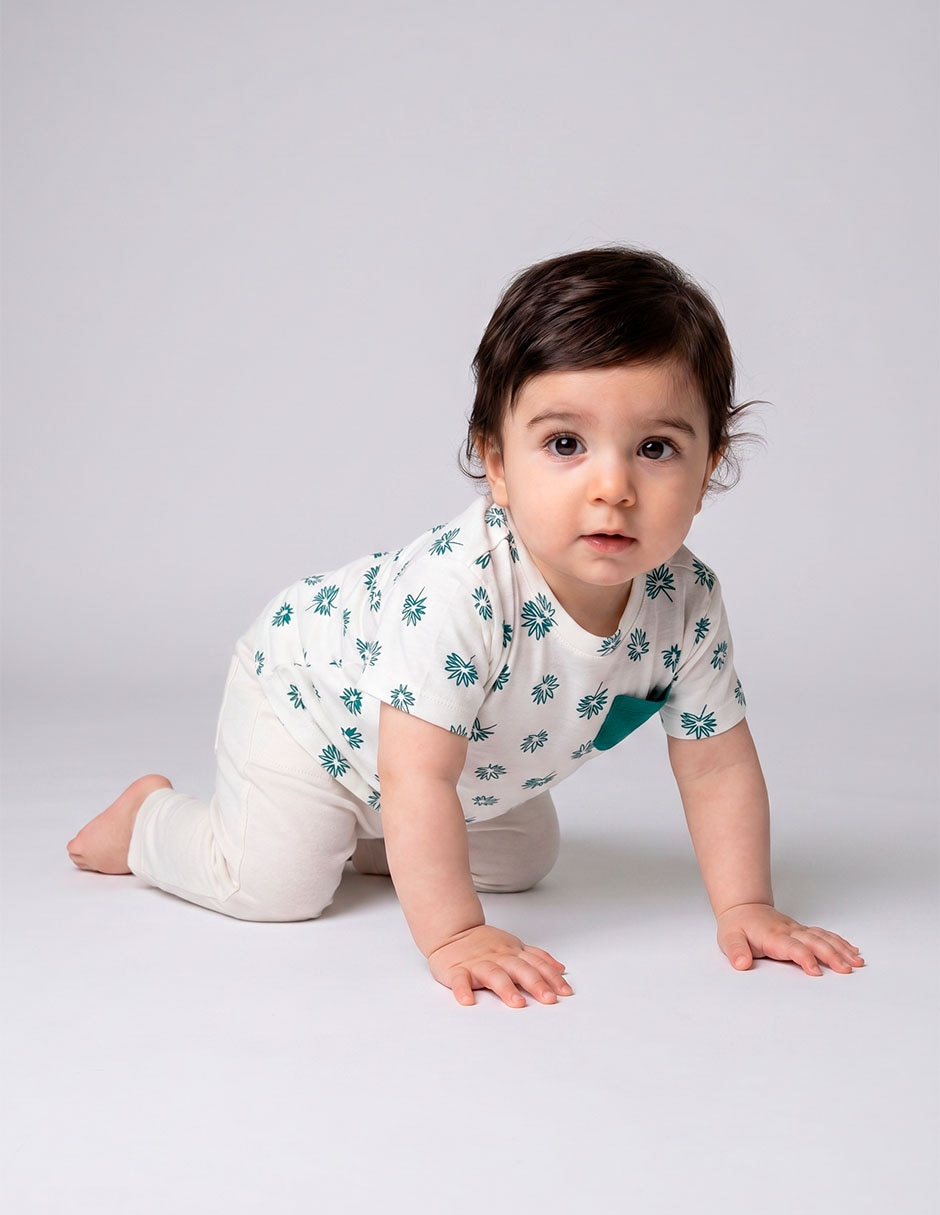 Playera manga corta para niño