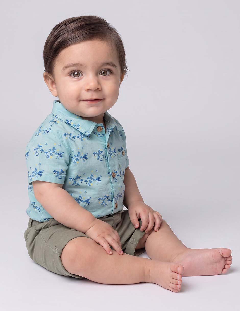 Conjunto casual de algodón para bebé niño Conjunto casual de algodón para bebé niño