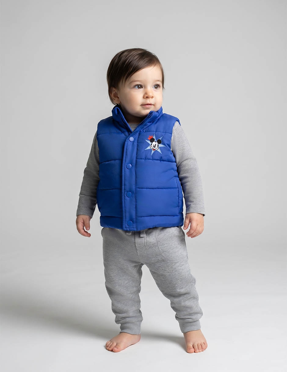 Chaleco Mickey Mouse con bolsillos para niño