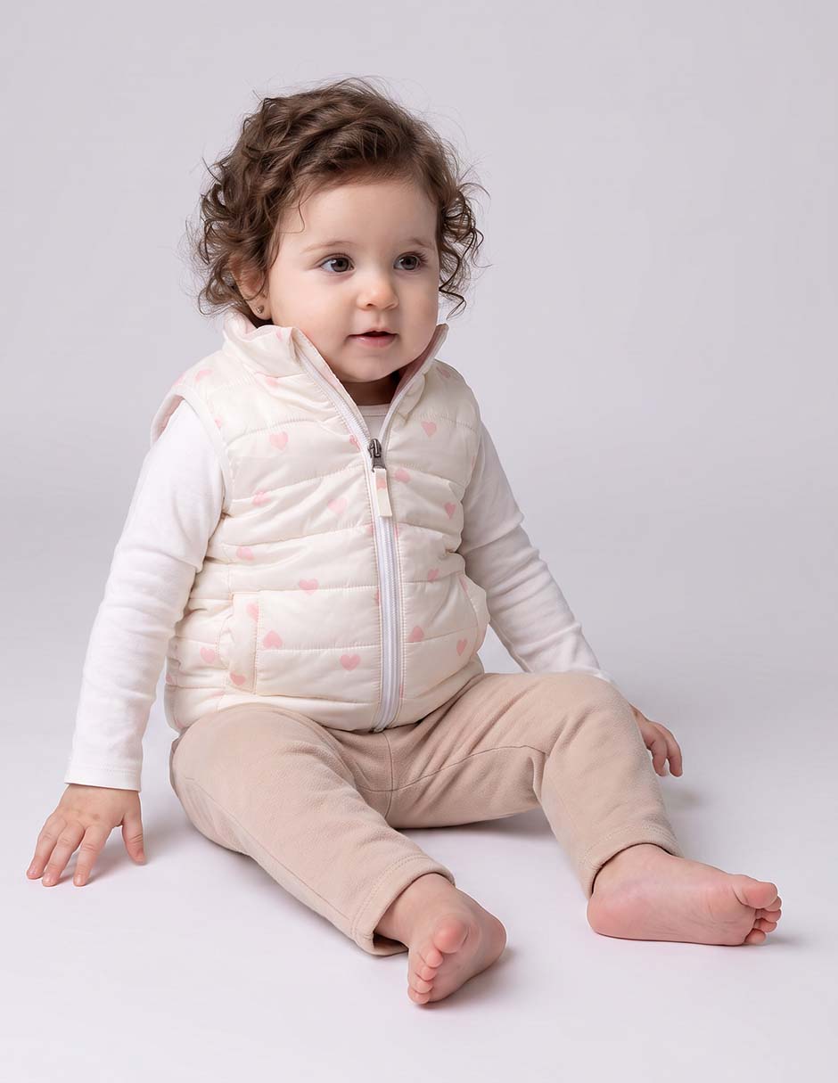 Chaleco capitonado para niña Chaleco capitonado para niña