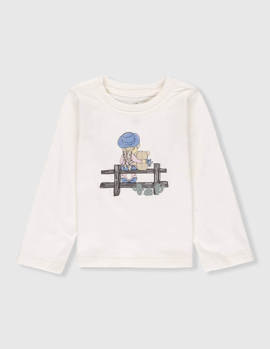 Playera manga larga para niña 2