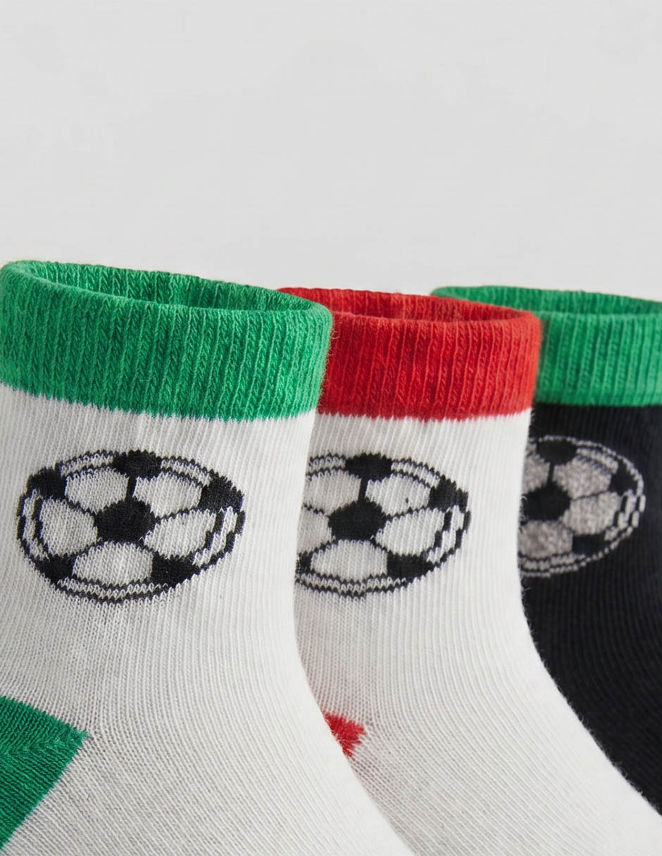 Set de calcetín antiderrapante Baby Creysi de algodón para niño 3 pares
