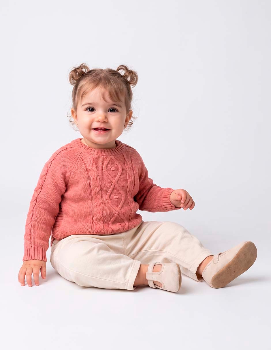 Suéter con bordado para niña 5