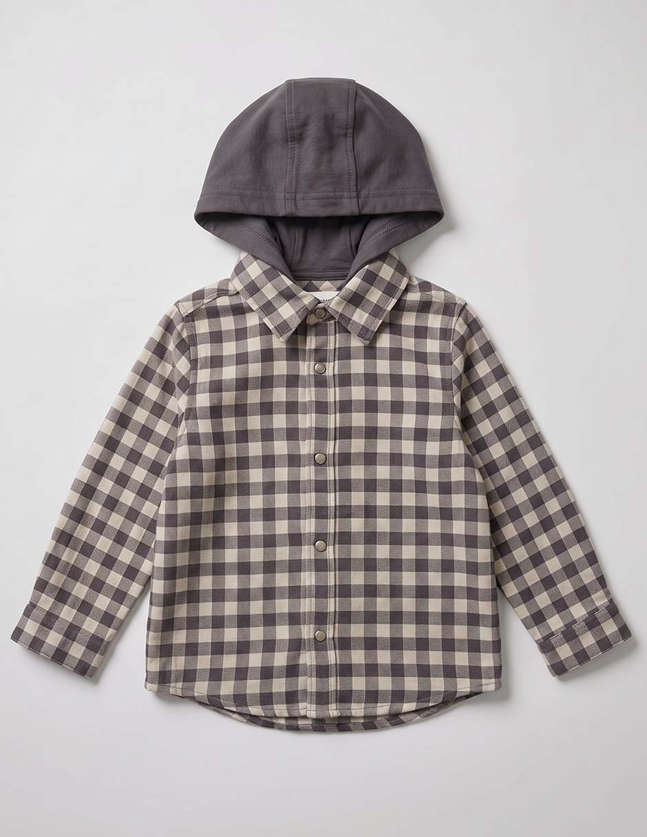 Camisa casual manga larga para niño