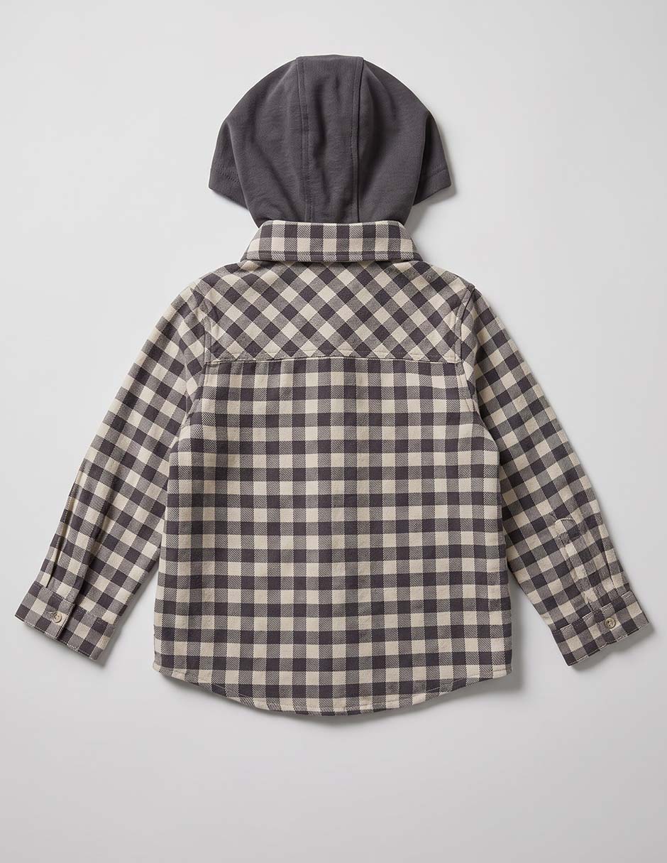 Camisa casual manga larga para niño