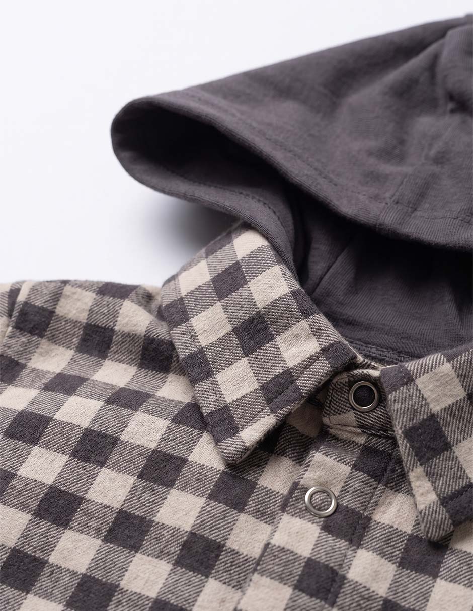 Camisa casual manga larga para niño 5
