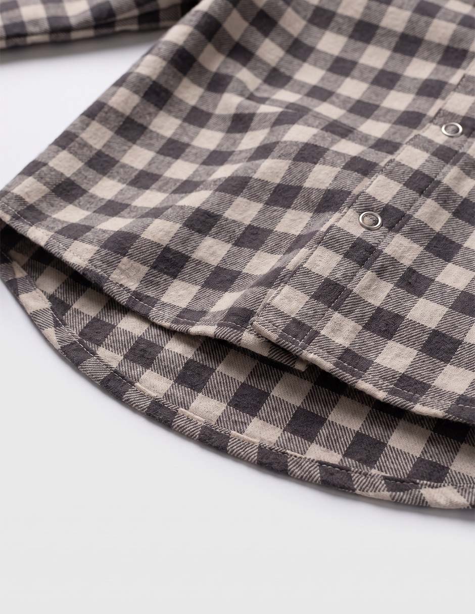 Camisa casual manga larga para niño 6