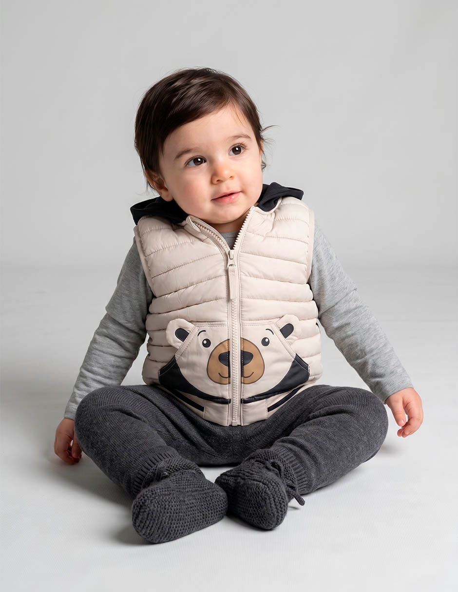 Chaleco con capucha para niño Chaleco con capucha para niño
