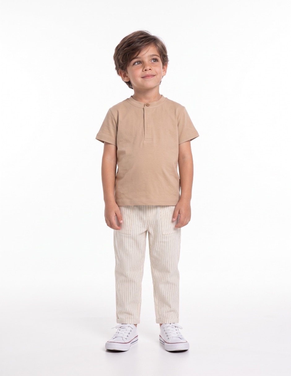 Conjunto casual de algodón para niño Conjunto casual de algodón para niño