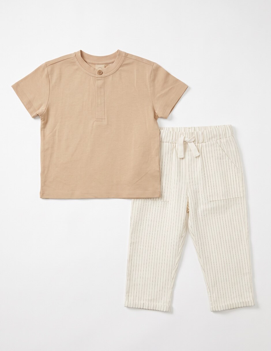 Conjunto casual de algodón para niño 3