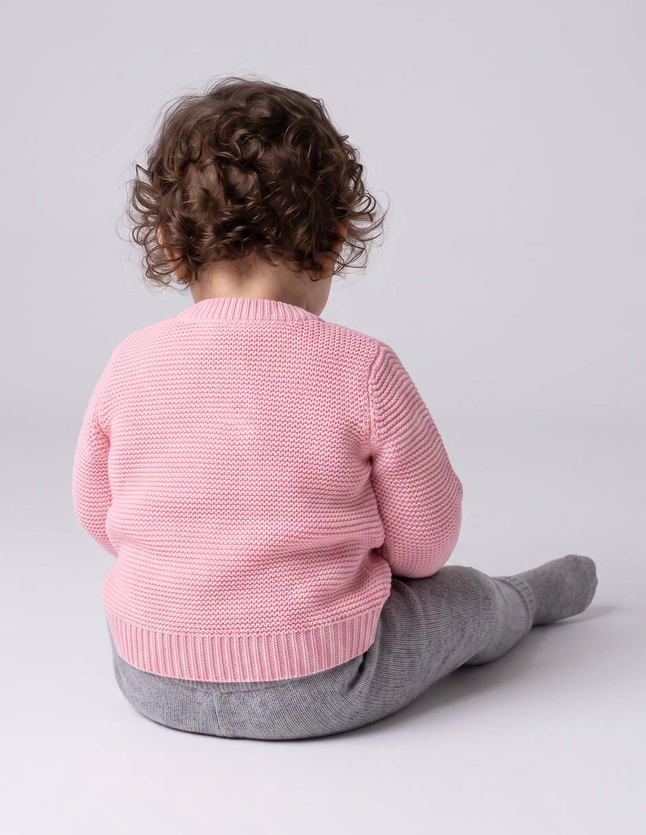 Suéter tejido para bebé niña 2