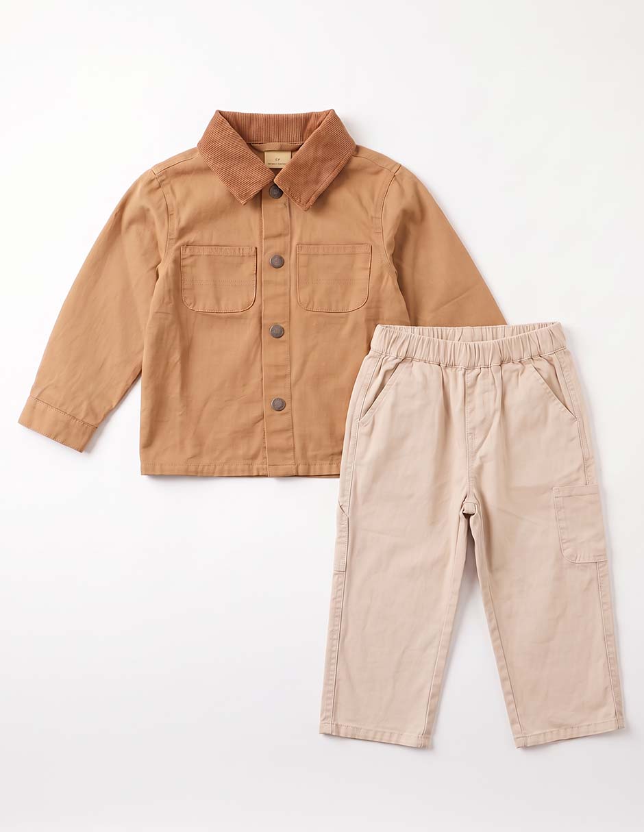 Conjunto casual de algodón para bebé niño