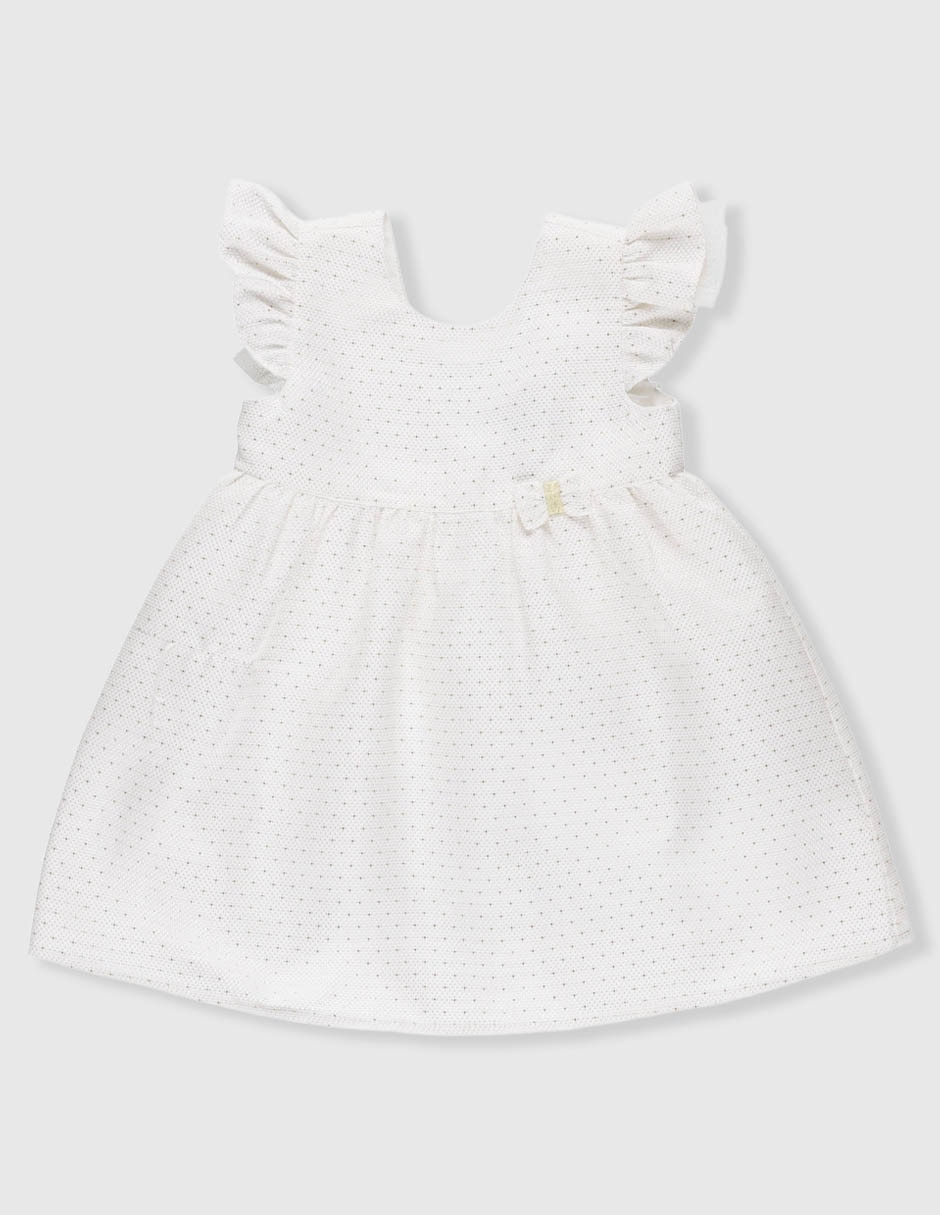Vestido manga volantes para niña 2