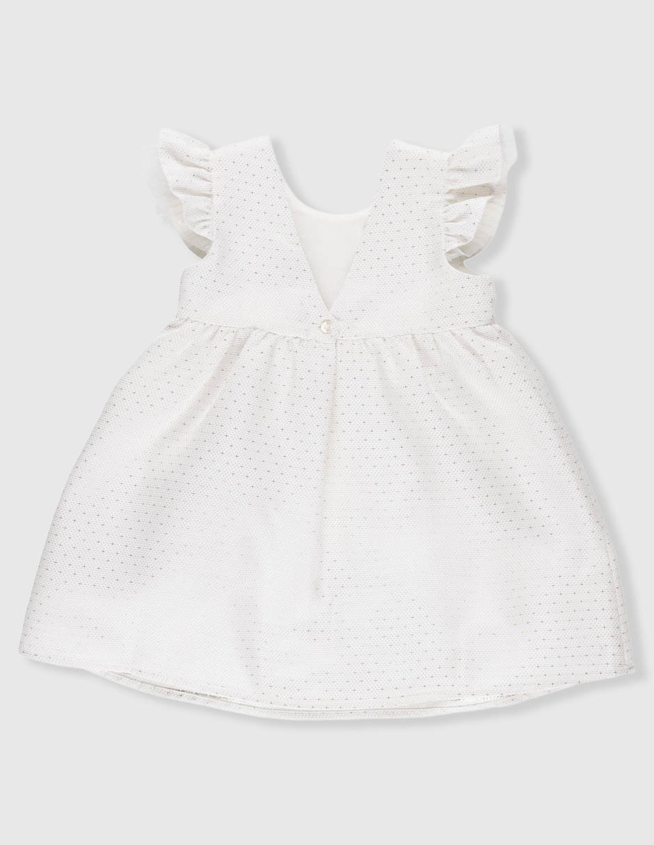 Vestido manga volantes para niña 3