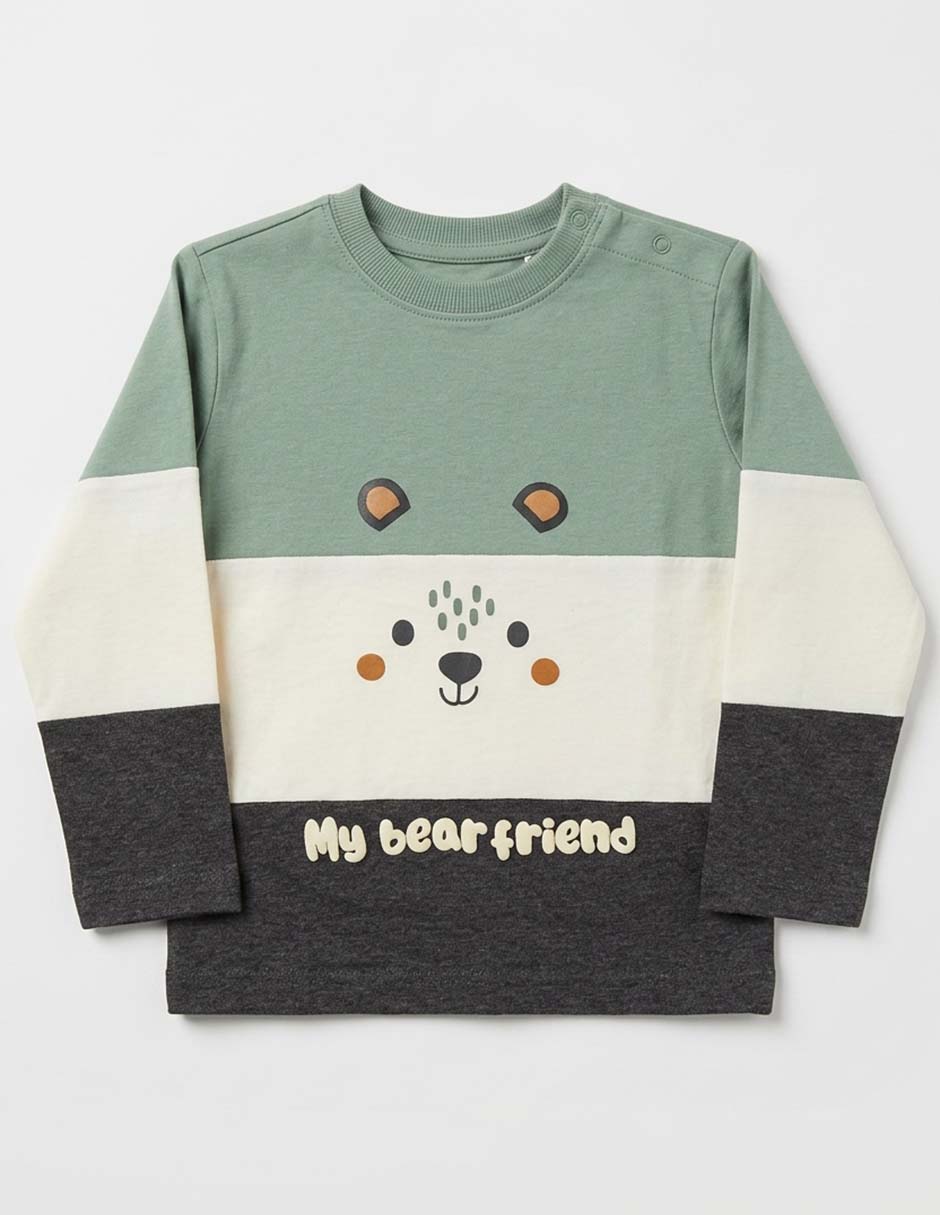 Playera manga larga para niño Playera manga larga para niño