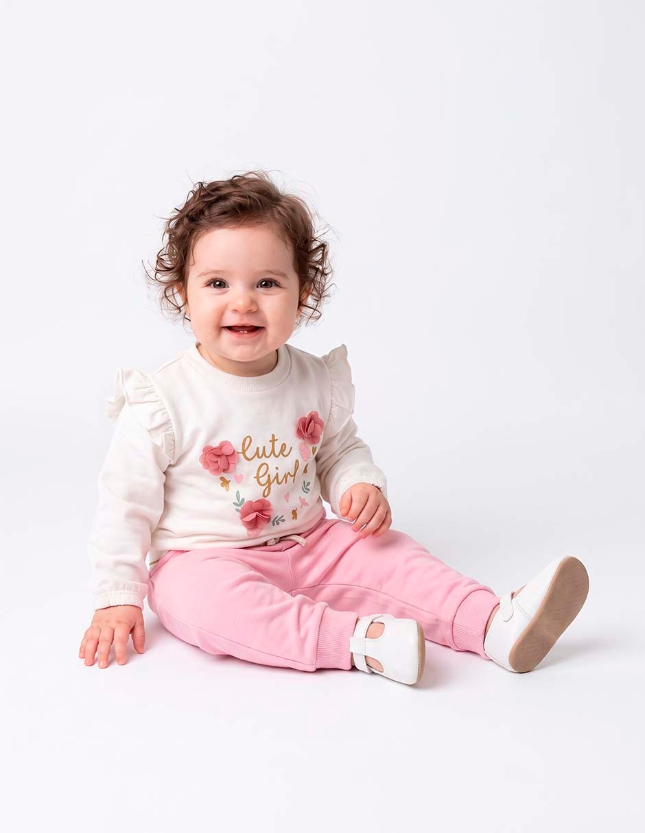 Conjunto de algodón para niña 2 piezas 5