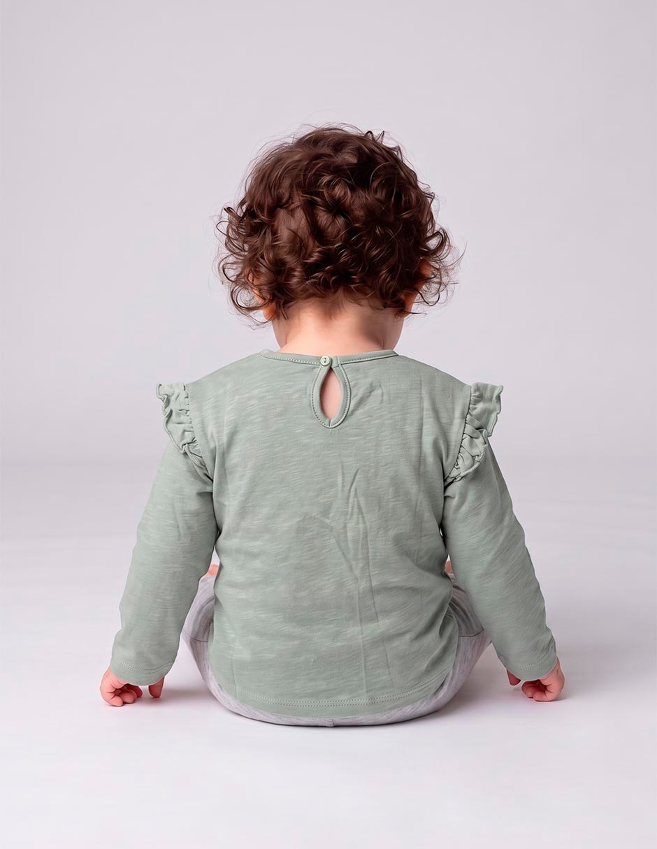 Playera manga larga para bebé niña 2