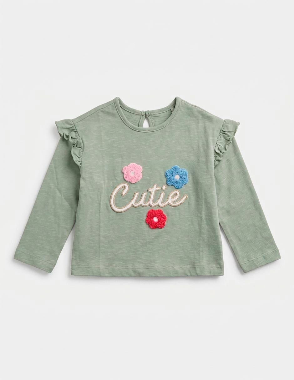 Playera manga larga para bebé niña 3