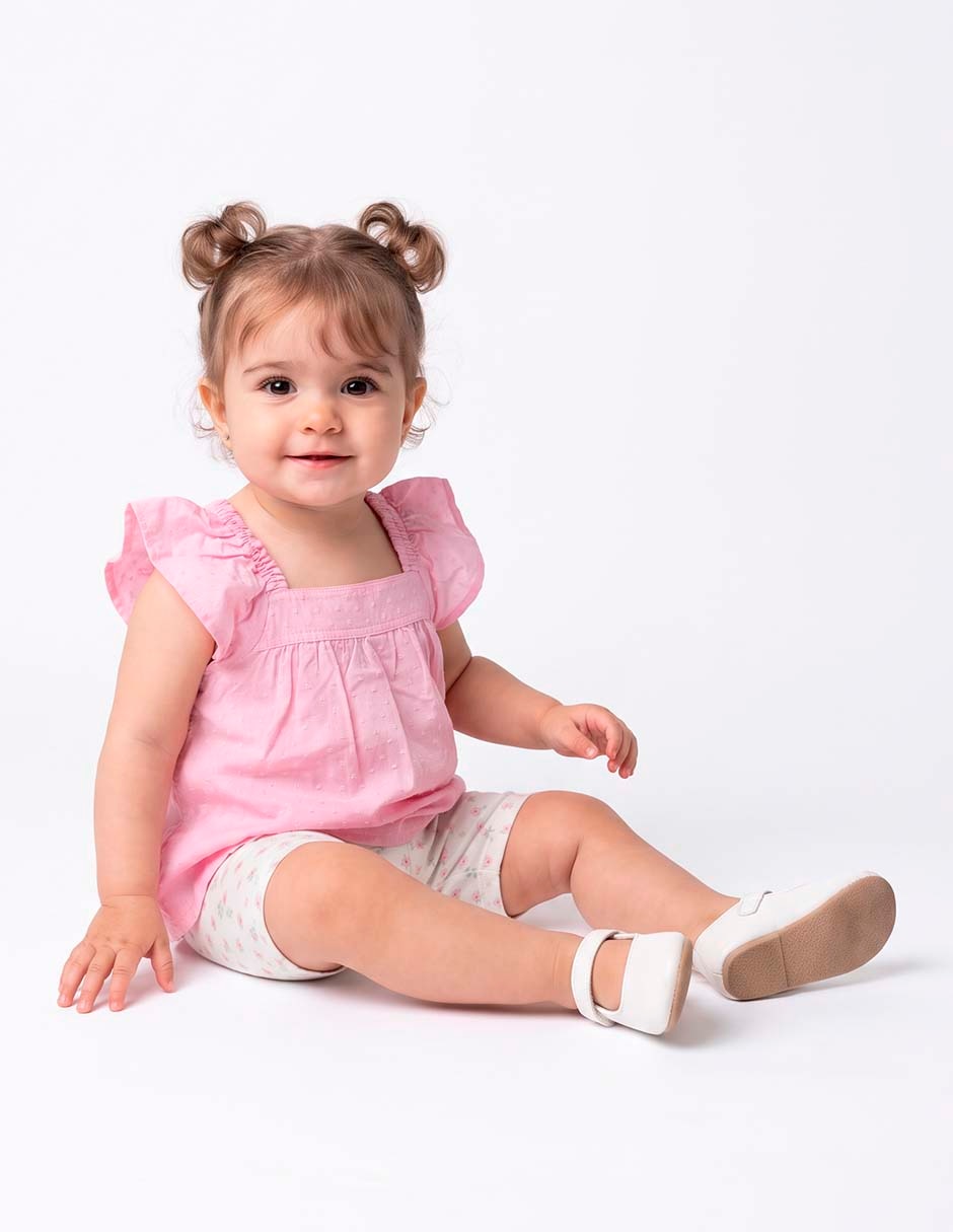 Conjunto casual de algodón para bebé niña 5
