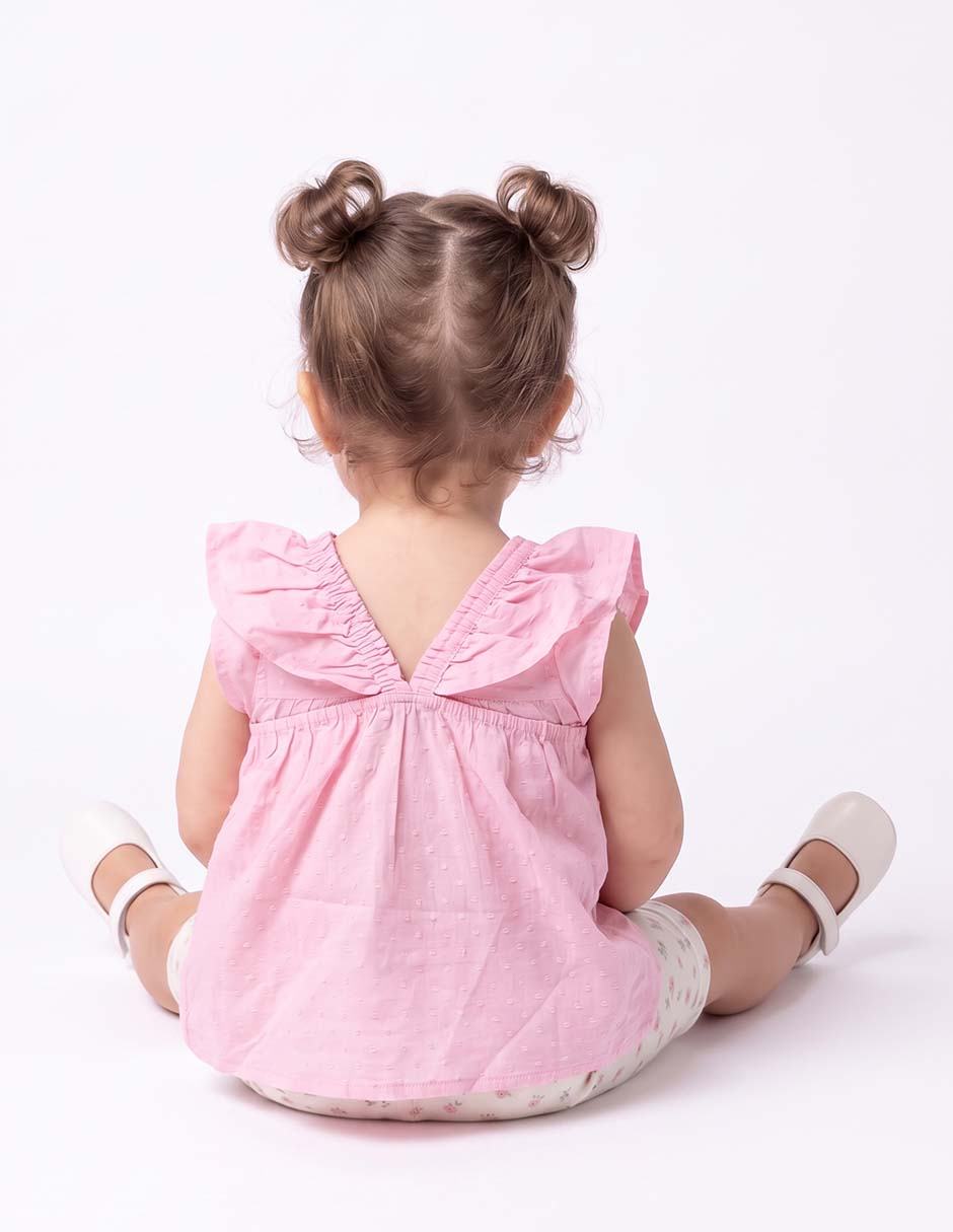 Conjunto casual de algodón para bebé niña 6