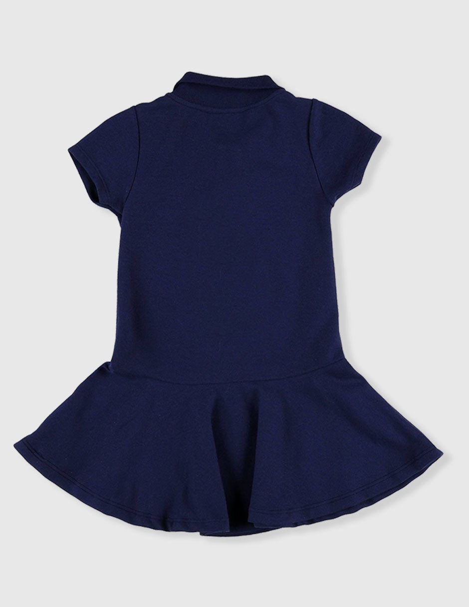 Vestido optima manga corta para niña