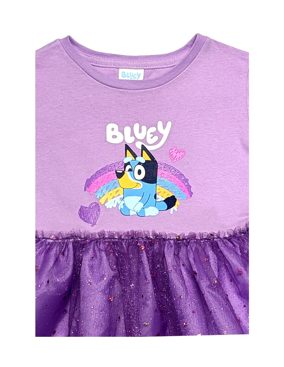 Vestido Bluey manga corta para niña 3
