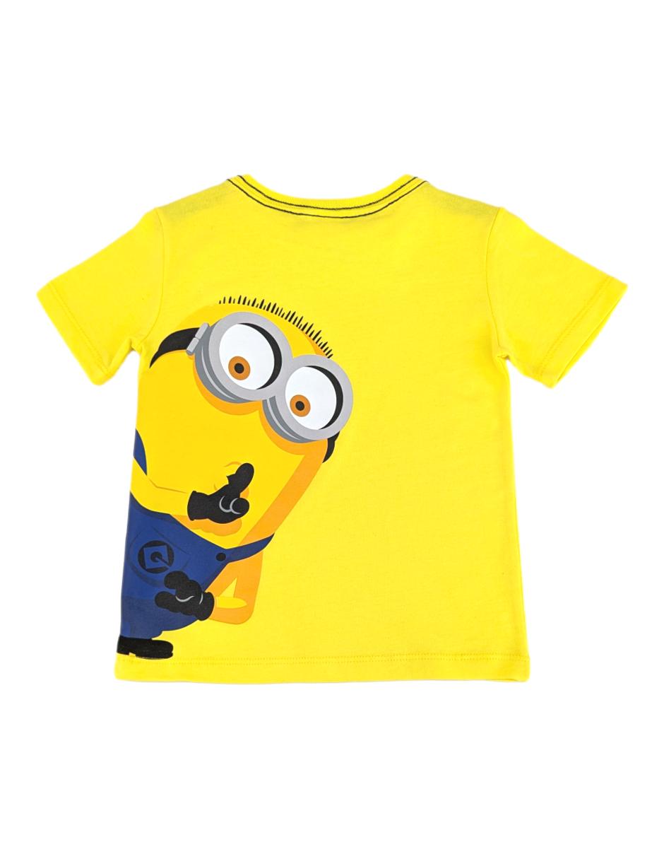 Playera Universal Minions manga corta para niño