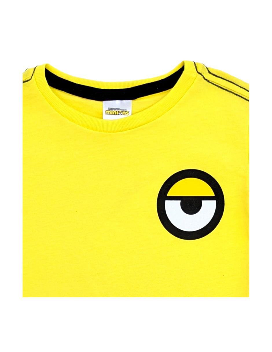 Playera Universal Minions manga corta para niño