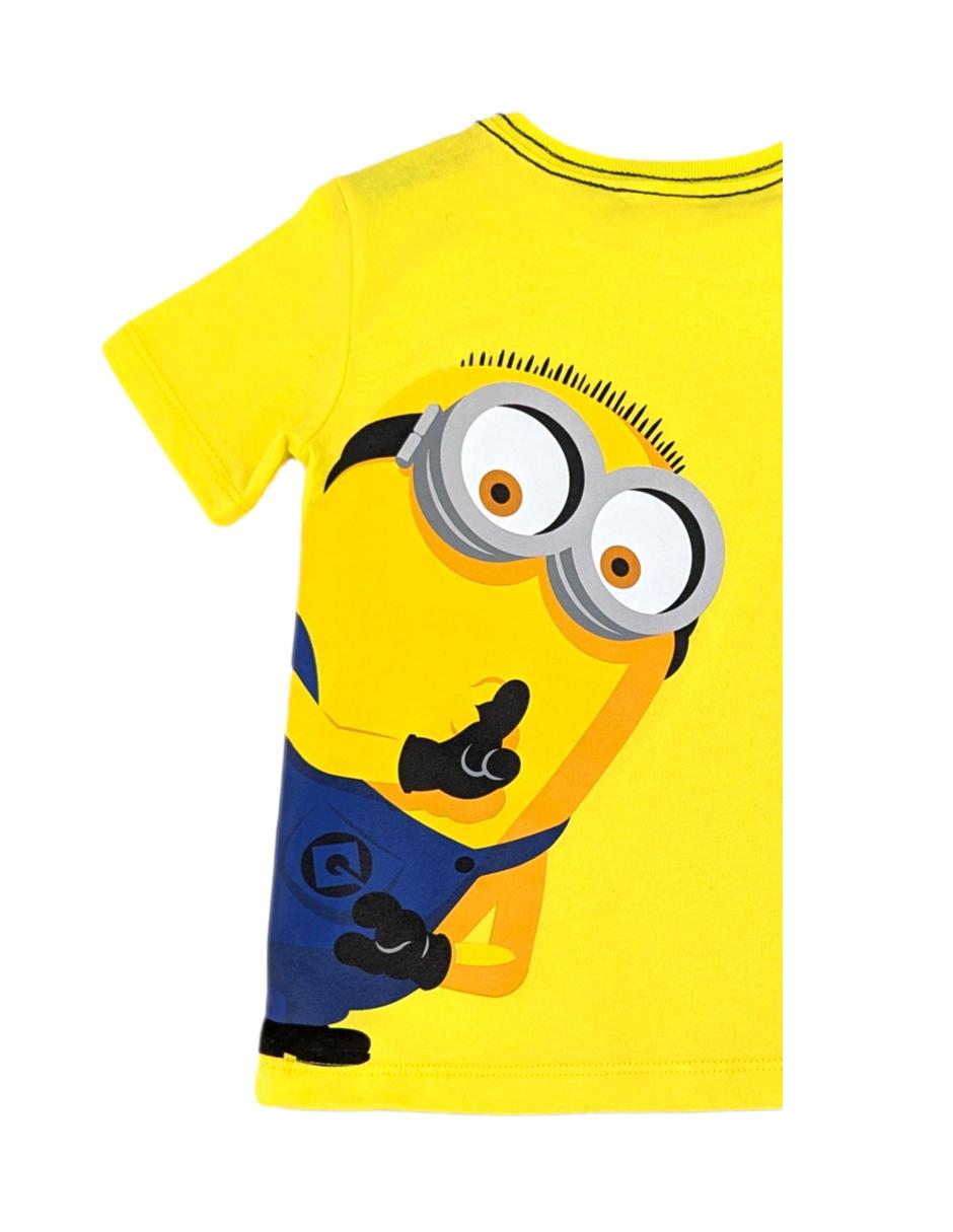 Playera Universal Minions manga corta para niño