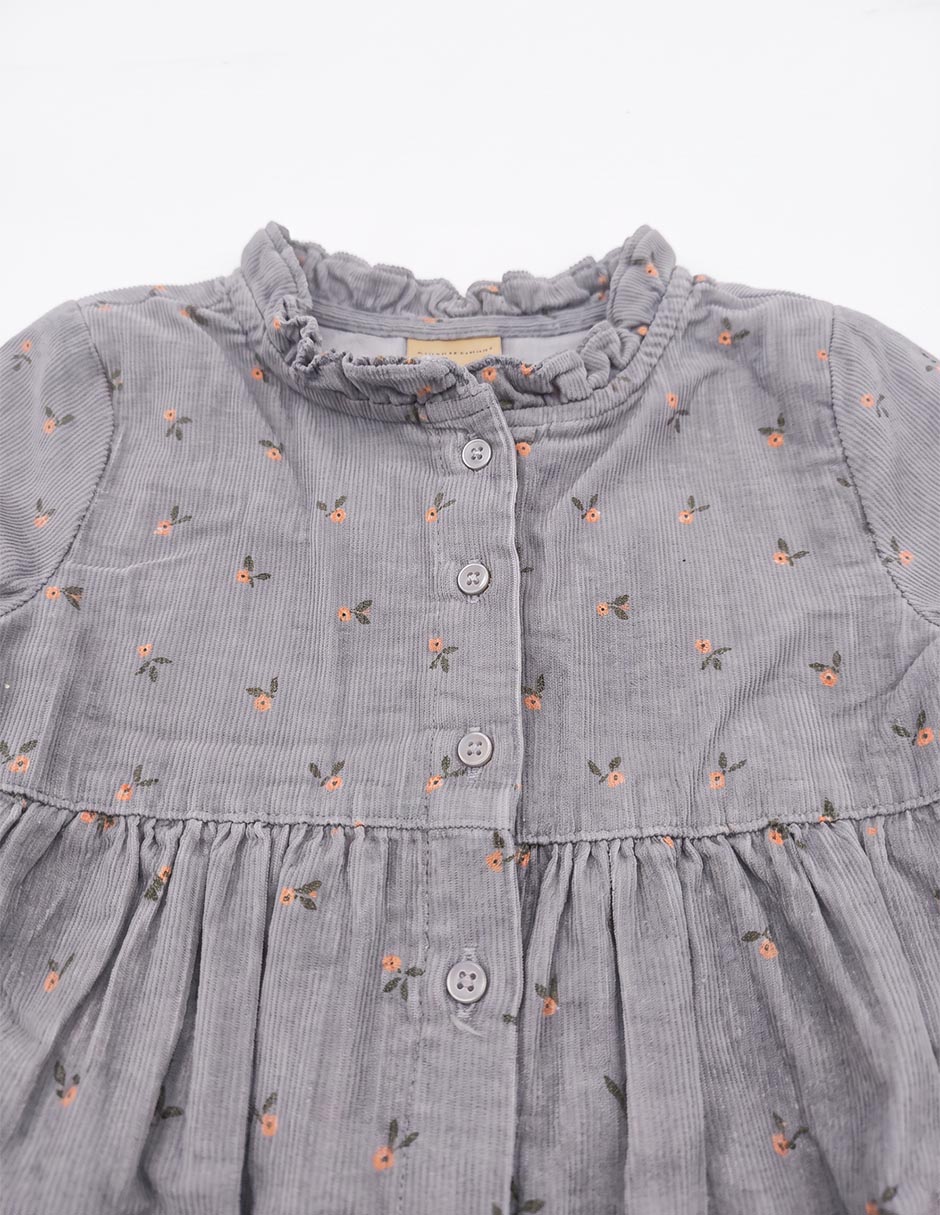Vestido manga regular para niña 3