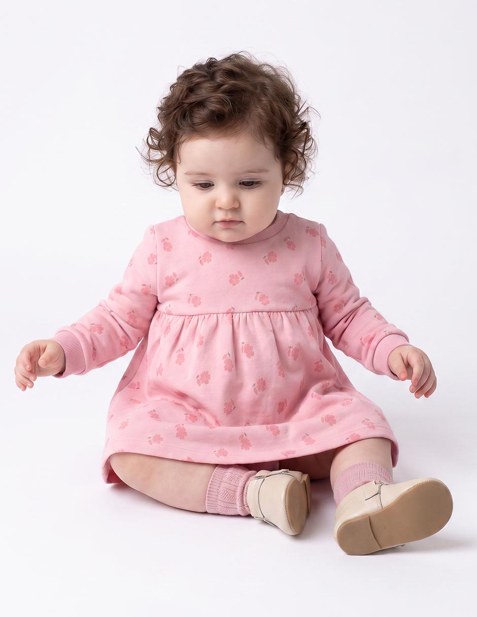 Vestido manga regular para niña Vestido manga regular para niña