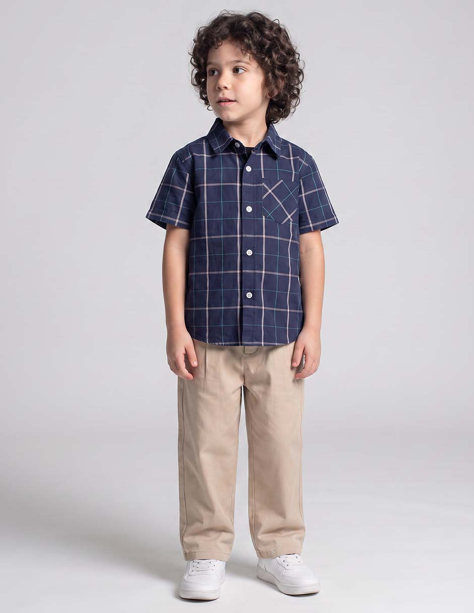 Camisa Casual Manga Corta Para Niño Camisa Casual Manga Corta Para Niño