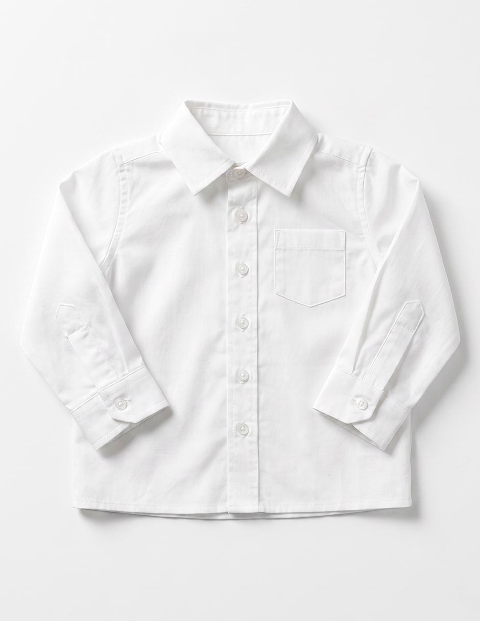 Camisa casual manga larga para niño 4